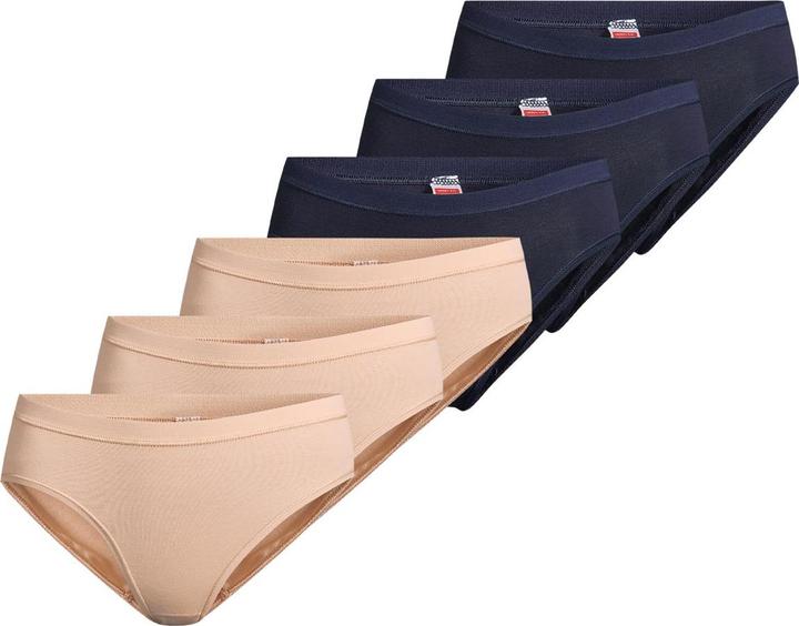 Beige, dunkelblau