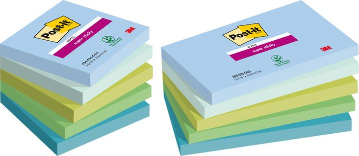 Image du produit Post-it Super Sticky Oasis (76 x 76 mm)
