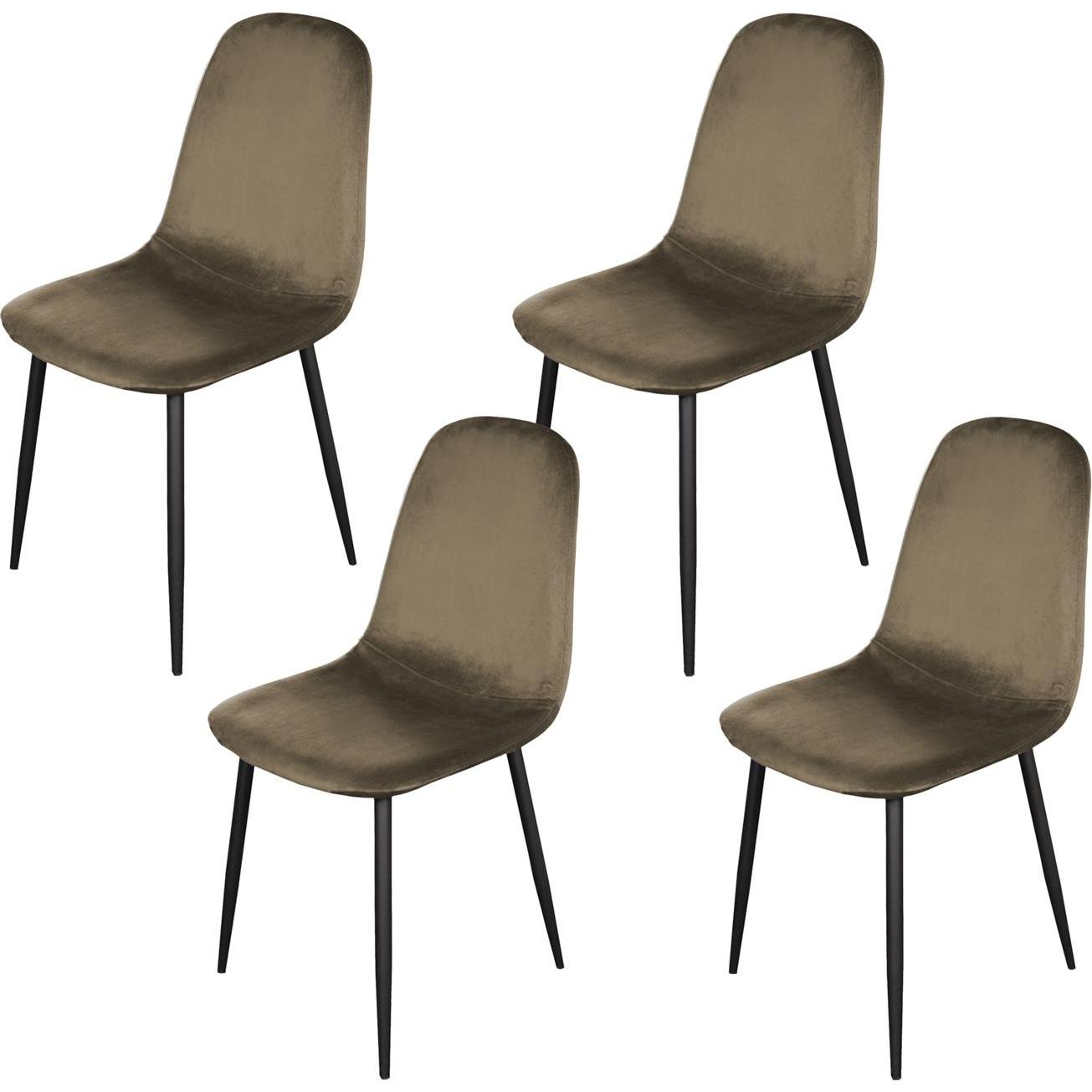 HTI-Living, Stühle, Stuhl Savannah Velvet Braun