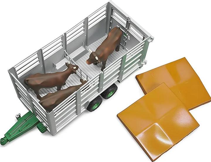 Actual product image Bruder Cattle trailer and cow
