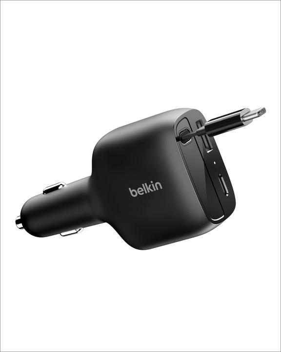 Actual product image Belkin Boostcharge Kfz-Ladegerät 75W ausz. USB-C Kabel CCC001hqBK