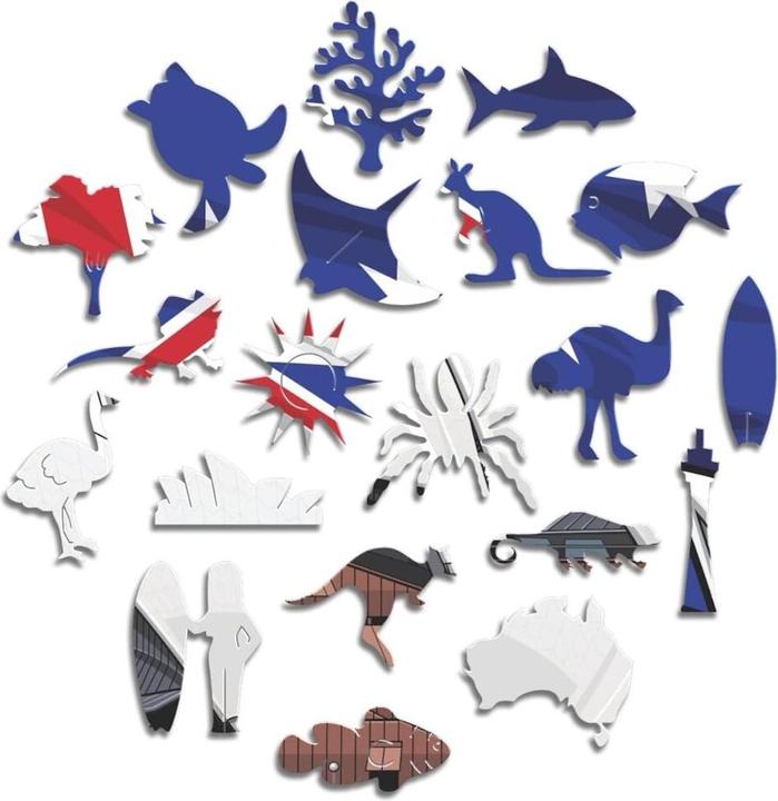 Actual product image Iconic Sydney Opera House - Monument Wooden Puzzle Size L (500 pieces) (500 pieces)