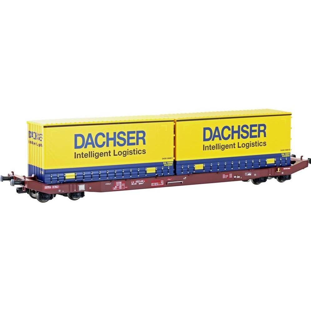 Mehano 28409 HO Containerwagen Sgkkms 698 Dachser der DB Cargo Dachser der DB Ca (Spur H0) (28409)
