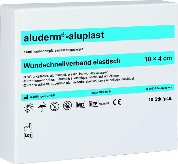 Label énergétique Söhngen aluderm pansement rapide / sparadrap élastique 10x4cm, à l'unité, 10 pcs. (1 x)