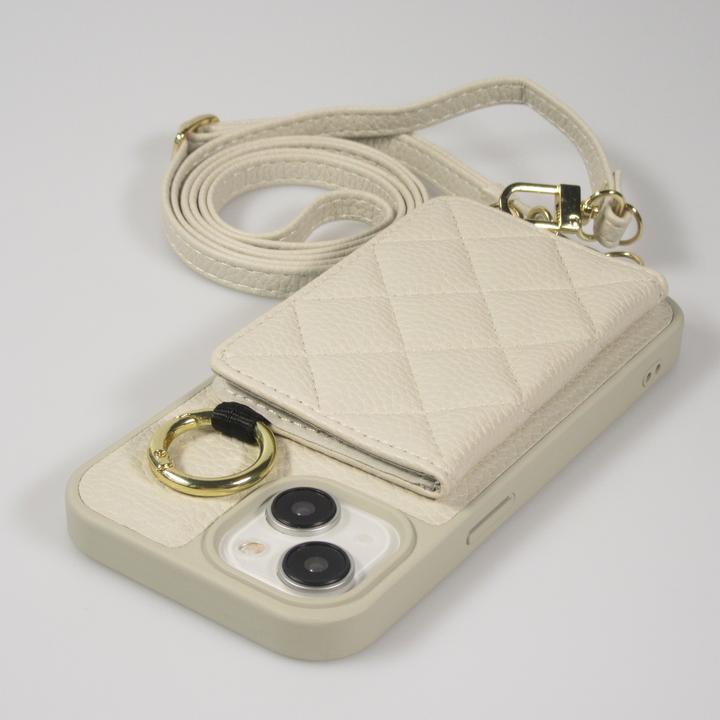 Actual product image PhoneLook Hülle Gepolstertes Leder mit Spiegel und Kartenfach grosse abnehmbare Riemen (Apple iPhone 15)