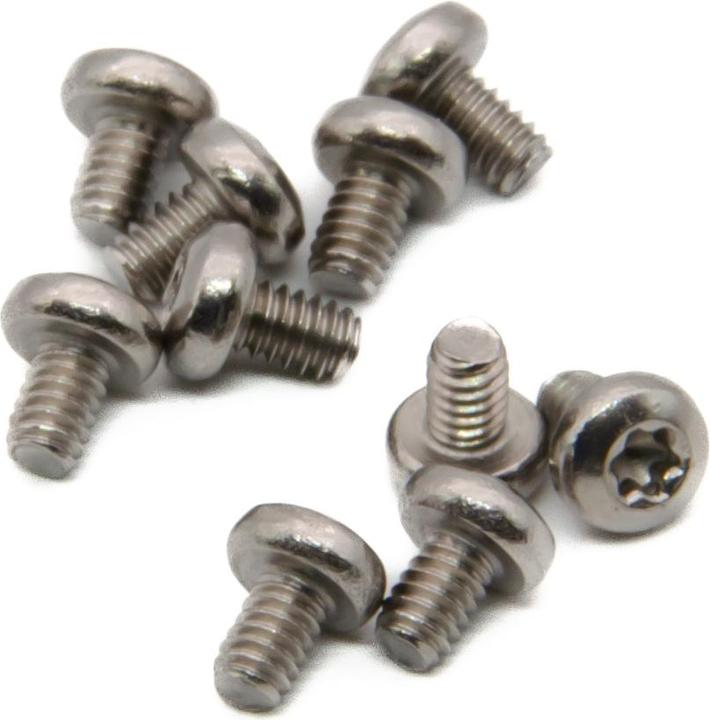 Purecrea 10 pcs M2x3mm pan-head screws set stainless steel