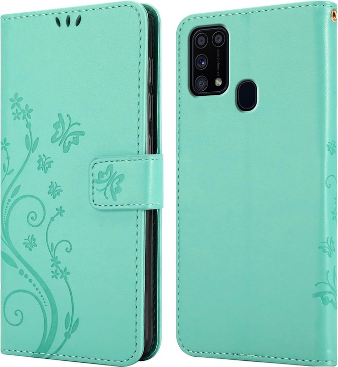 Actual product image Cadorabo Flower Book Cover (Samsung Galaxy M31)