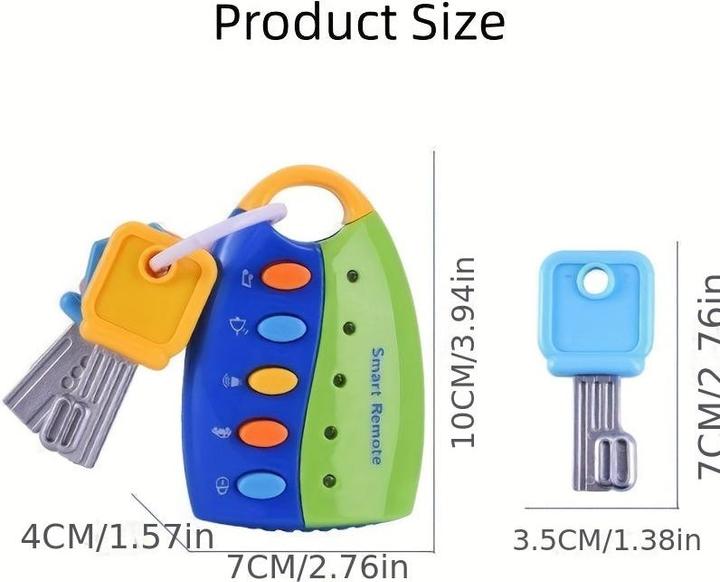 Immagine prodotto Activity Board Giocattolo per bambini con chiave dell'auto dei cartoni animati, voci di auto telecomandate