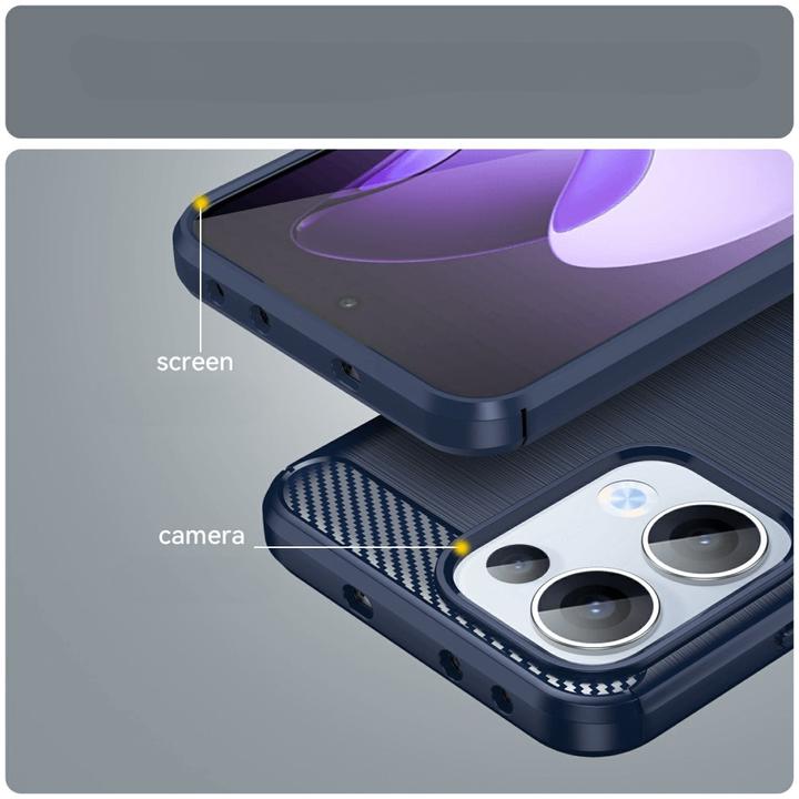 Actual product image Cover-Discount OPPO Reno13 - Metall Carbon Look Hülle (Oppo Reno 5G)