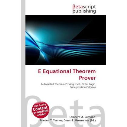 Thumbnail - E Equational Theorem Prover, Fachbücher