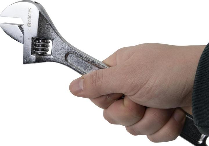 Immagine prodotto Dönges Chiave a forchetta a rulli, cromata, 150 mm, larghezza ganasce 18 mm (18 mm)