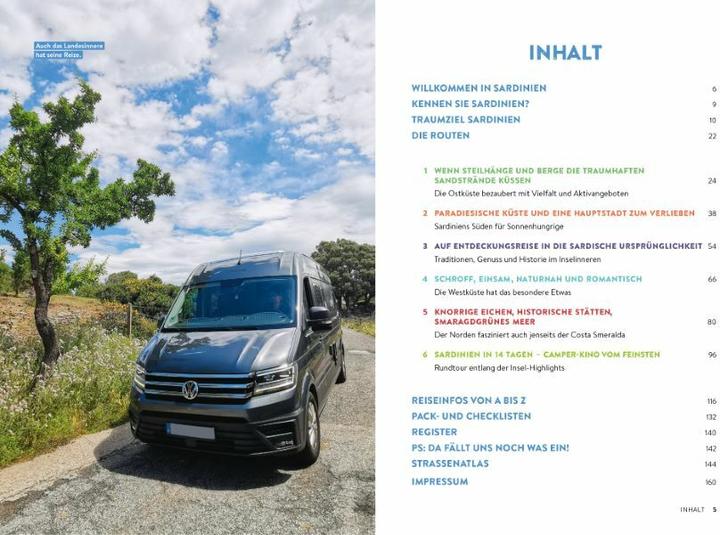 Actual product image Sardinien mit dem Wohnmobil Die schönsten Routen von Sassari bis Cagliari (German, Martin Klug, Petra Lupp, 2022)