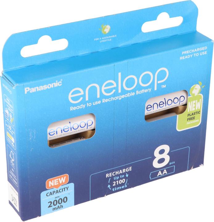 Produktbild Panasonic Akku Mignon 8er Pack inkl. 2 AccuCell Akkuboxen Gratis (8 Stk., AA, 2000 mAh)