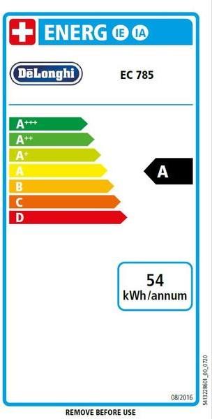 Label énergétique De'Longhi Dedica