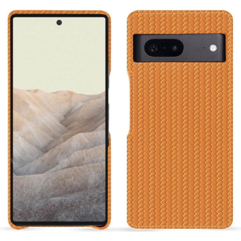 Noreve Lederschutzhülle (Google Pixel 7), Smartphone Hülle, Orange