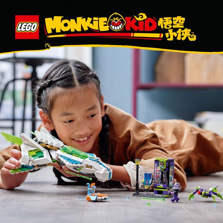 Actual product image LEGO Monkie Kid White Dragon Horse Jet (80020, LEGO Monkie Kid)