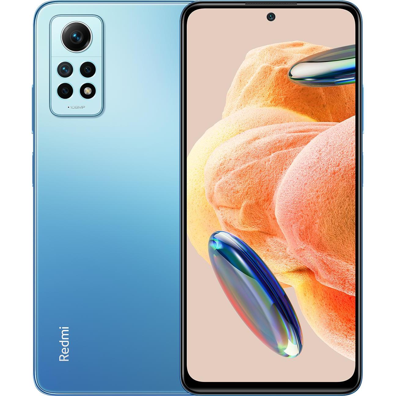 Xiaomi Redmi Note 12 Pro (128 GB, Glacier Blue, 6.67", Dual SIM, 108 Mpx, 4G), Smartphone, Blau