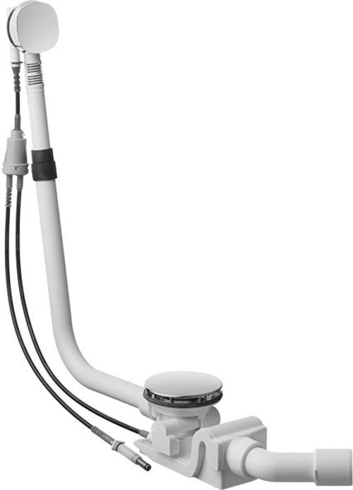 Duravit Ab-/Überlaufgarnitur QUADROVAL für Shower & Bath chrom (Ablaufgarnitur)