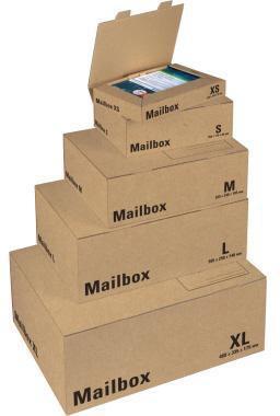 Produktbild Colompac Versandkarton Mailbox Typbezeichnung: XL Innenmasse: 46 x 17,5 x 33,5 cm (B x H x (46.5 x 19.5 x 35 cm, 1 x)