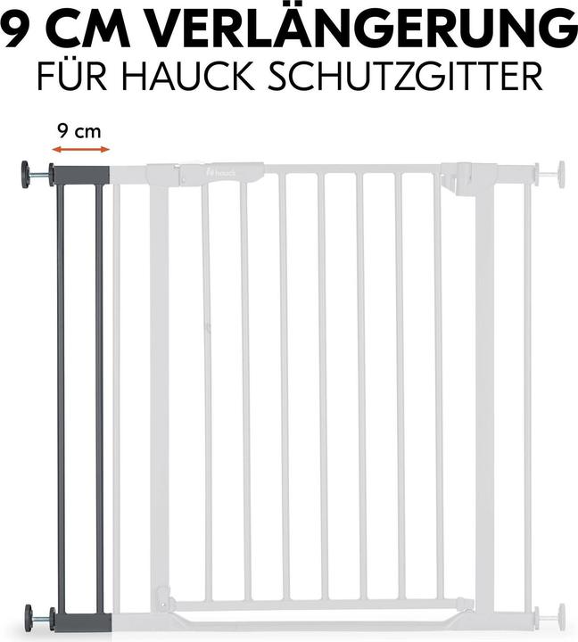 Produktbild Hauck Safety Gate Extension 9 cm Dark Grey​ (9 cm)