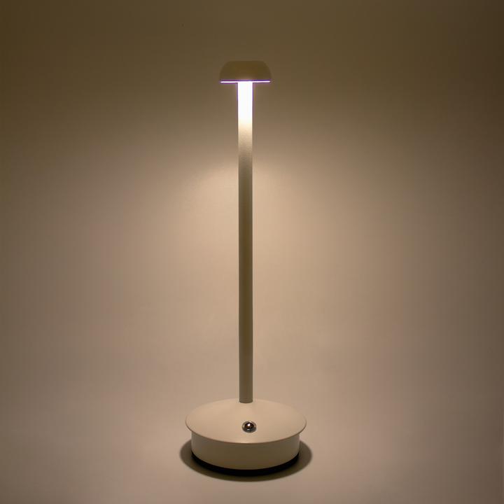 Produktbild Idena LED-Tischleuchte Akku weiss 29cm dimmbar Innen