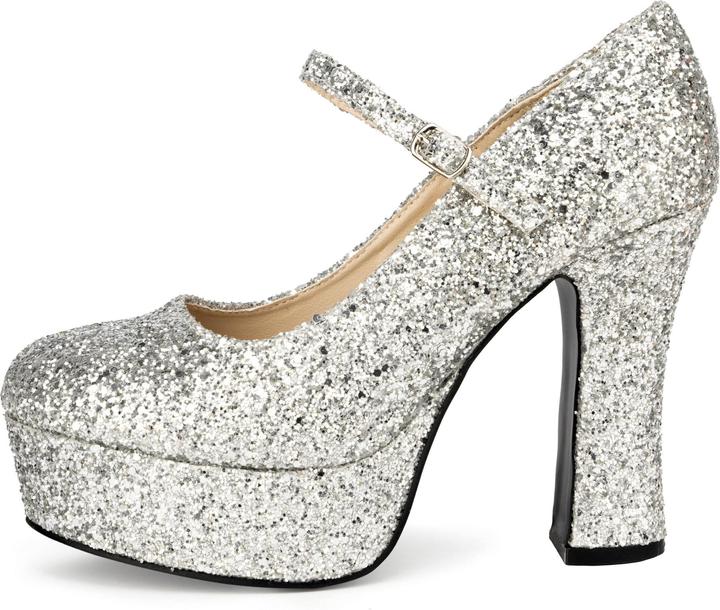 Produktbild Maskworld Plateau Schuhe glitter-silber (36)