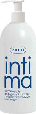 Actual product image Ziaja Intima płyn kremowy do higieny intymnej z kwasem hialucynowym nawilżający 500ml (Intimate washing lotion, 500 ml)