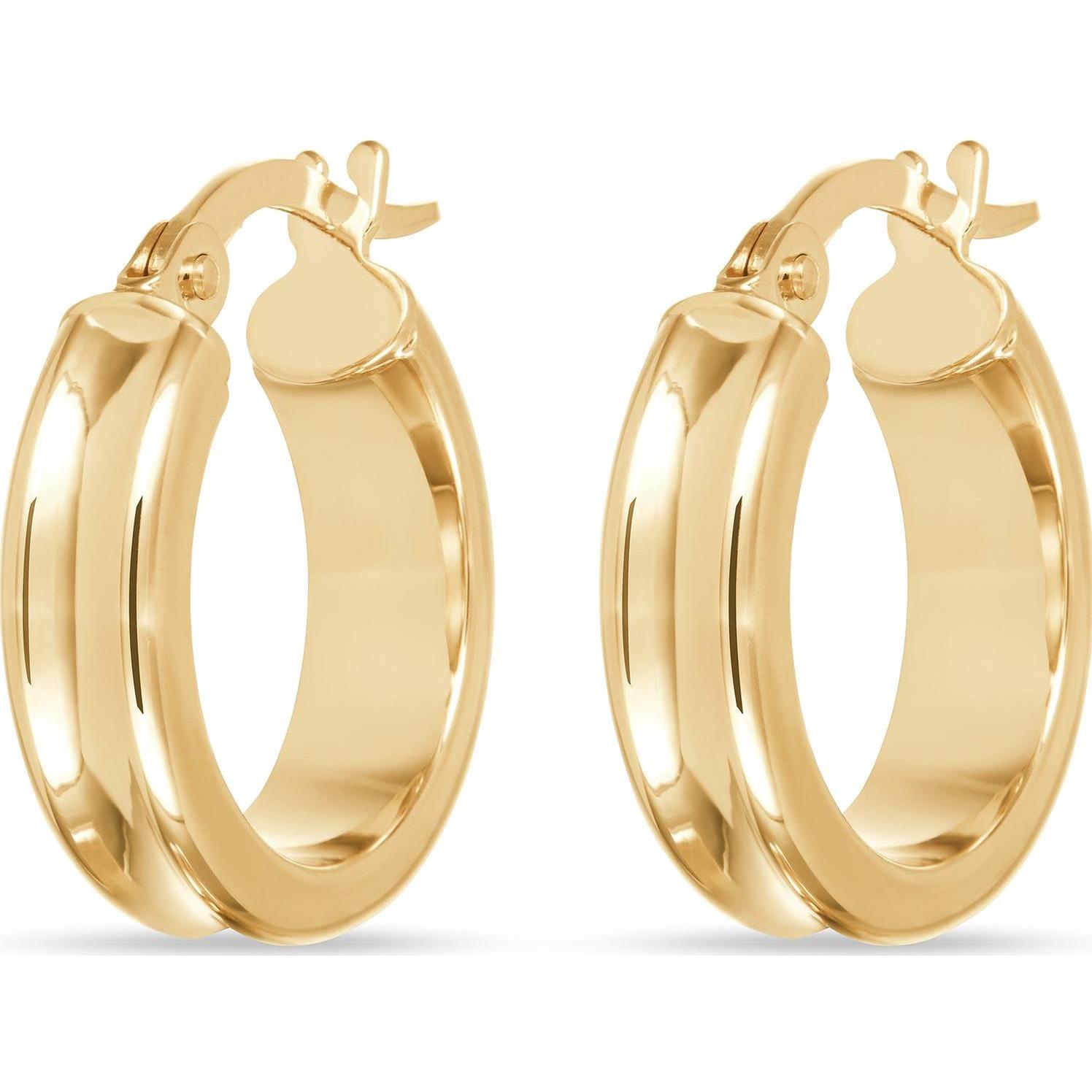 Favs, Ohrringe, Creolen, (375er Gelbgold)