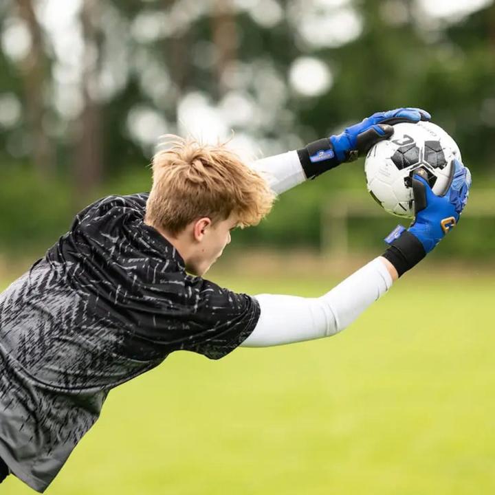 Actual product image Catch & Keep Fussballhandschuhe Pulse X Blue Gr. 12 Torwart Goalie Handschuhe (12)