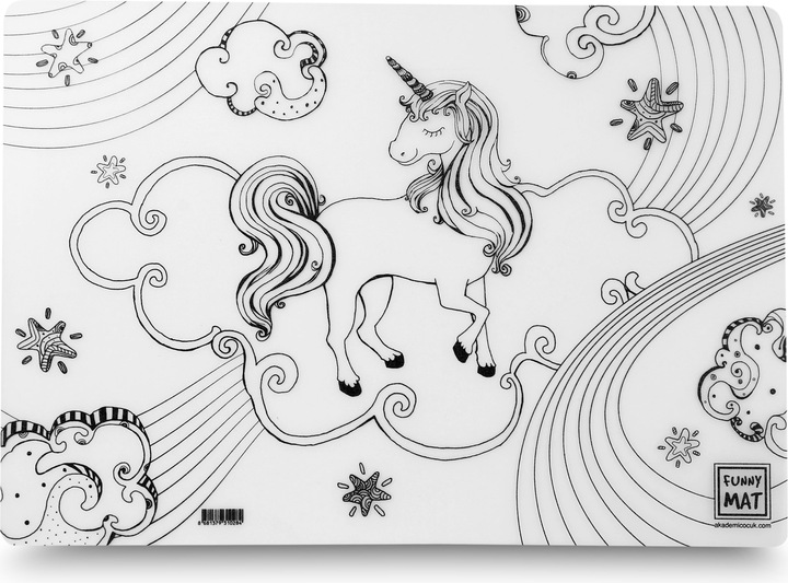 Actual product image Funny Mat Reusable Painting Mat UNICORN (48 x 33.5 cm)