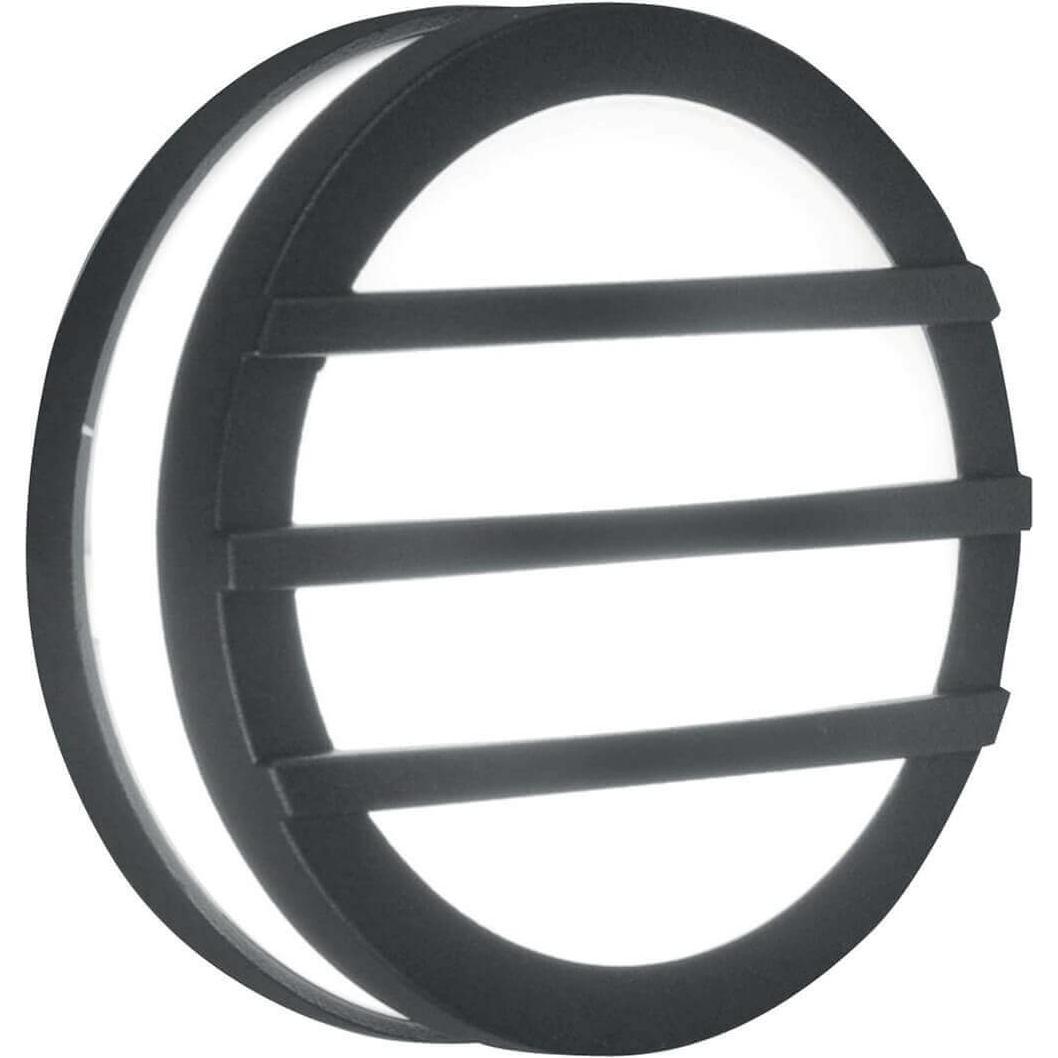 Elstead Lighting, Wandleuchte + Deckenleuchte, Ano LED Aussen-Wandleuchte GX53 14cm gestreift rund Graphit IP54 (720 lm,...