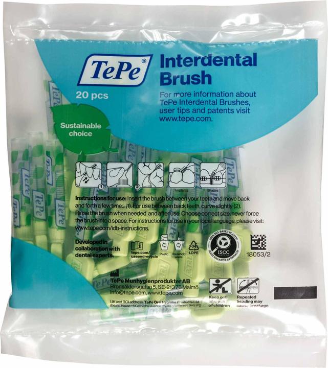 Produktbild TePe Interdentalbürsten Extra Soft Grün, 0,8 mm, ISO 5, sensitiv (0.80 mm)