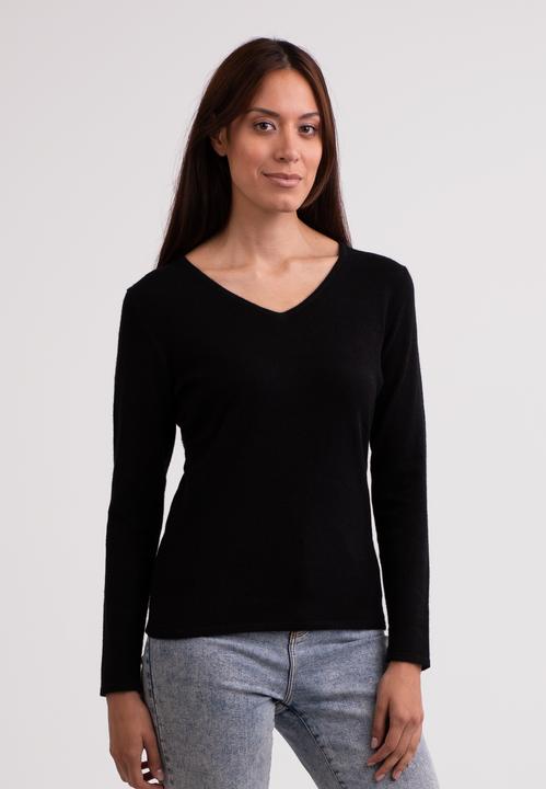 Actual product image Cash-Mere Recycelter Kaschmir V-Ausschnitt Pullover (XS)