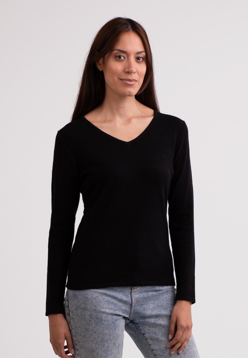 Image du produit Cash-Mere Recycelter Kaschmir V-Ausschnitt Pullover (XS)