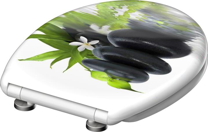 Produktbild Schütte WC Sitz Duroplast WC-Sitz JASMIN Absenkautomatik Schnellverschluss Quick Release 82367 Steine