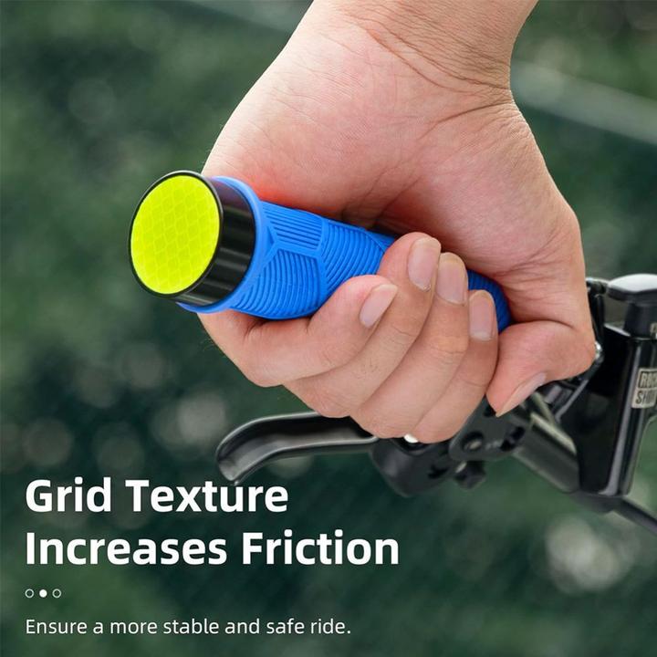 Produktbild Rockbros 40720007003 Fahrradgriffe mit Reflektor – Blau