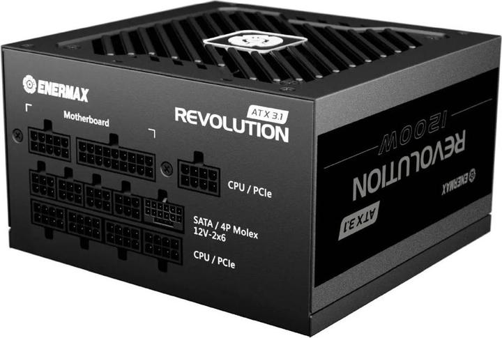Image du produit Enermax Power Supply 1200W Revolution3 80+ Gold Black ATX3.1 (1200 W)