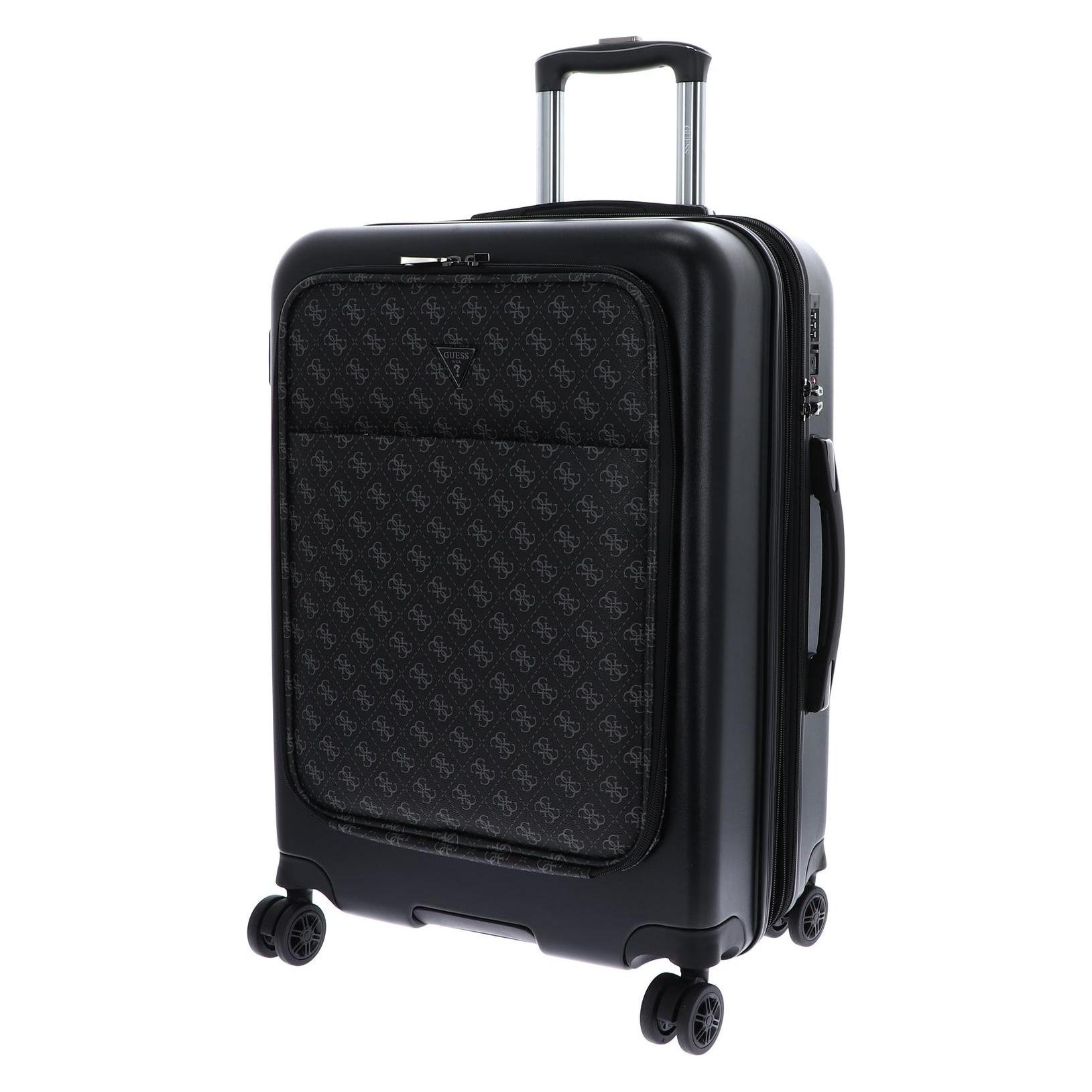 Guess, Koffer, Vezzola 22 In 8-Wheeler, Grau, Schwarz, (55.50 l)