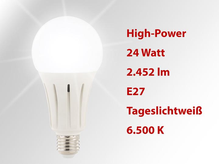 Produktbild Luminea High-Power-LED-Lampe (E27, 2452 lm, 1x)