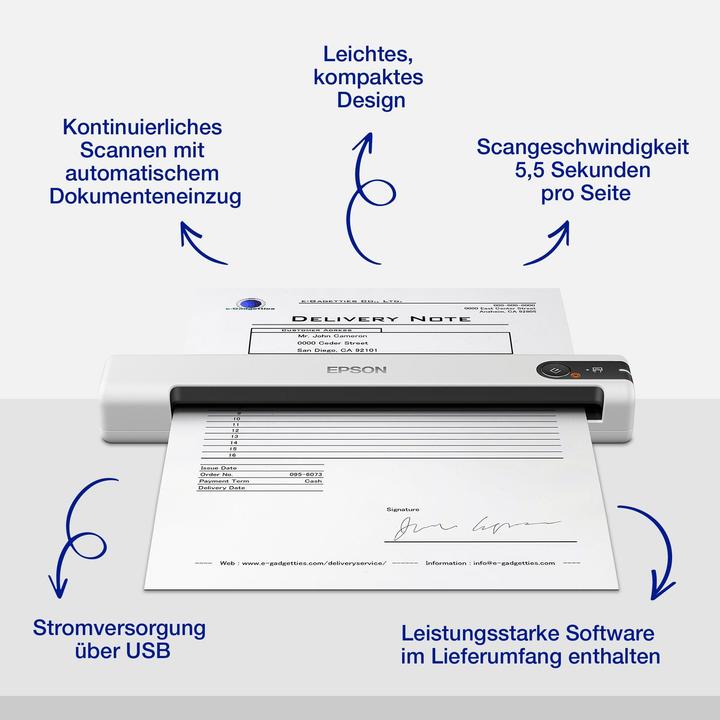 Produktbild Epson WORKFORCE DS-70 (USB)