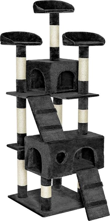 tectake Mogli (170 cm, Schwarz, Weiss)