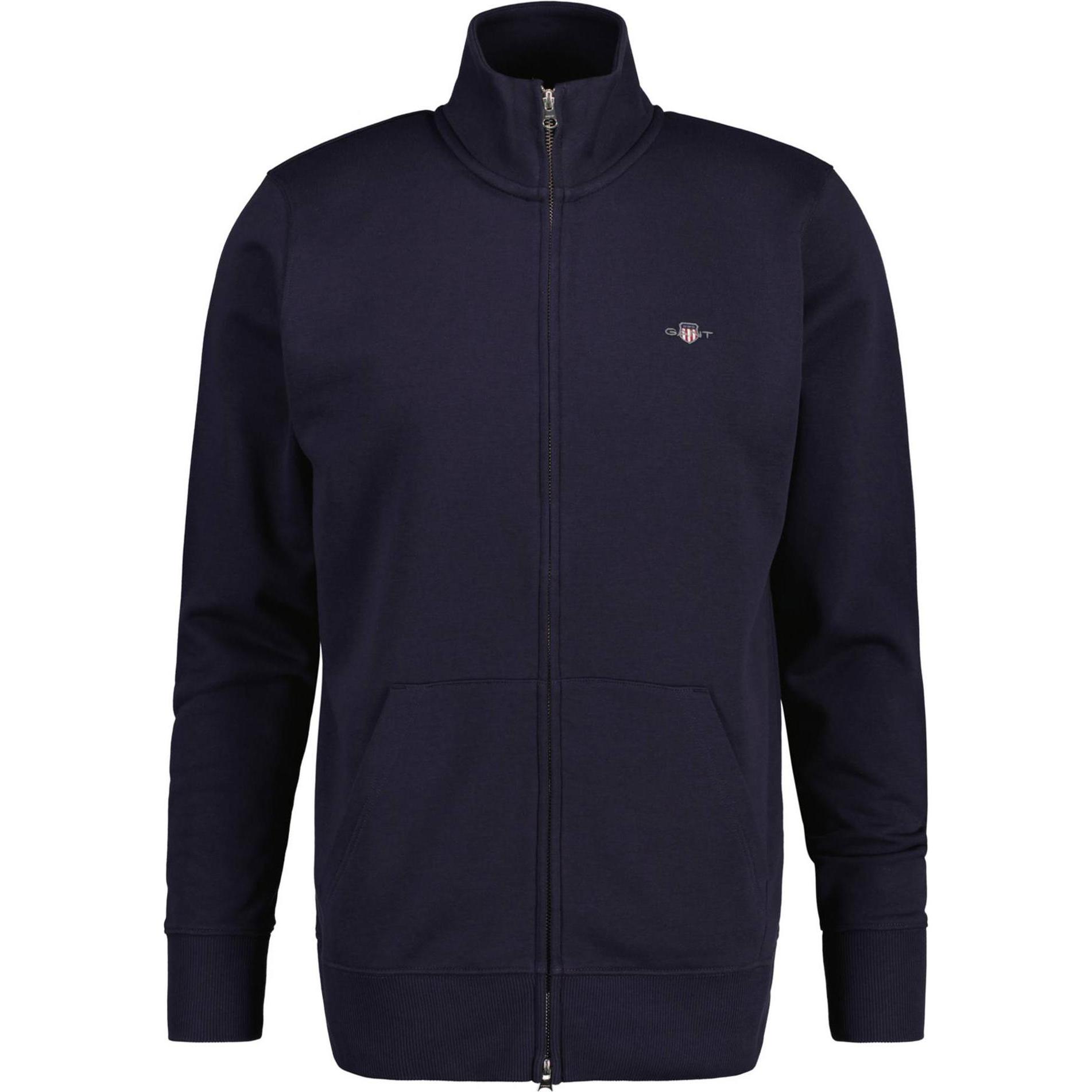 GANT, Herren, Pullover, Sweatjacke Casual Bequem sitzend, Blau, (5XL)