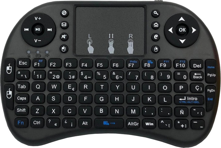 Produktbild JTI Kabellose Mini-Tastatur - QWERTY (Schwarz) (Eng. Int., Kabellos)