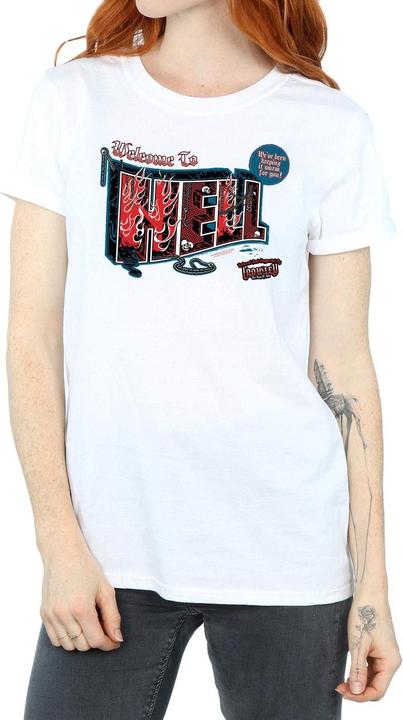 Actual product image Supernatural Womens/Ladies Welcome To Hell Cotton Boyfriend T-Shirt (XXL)