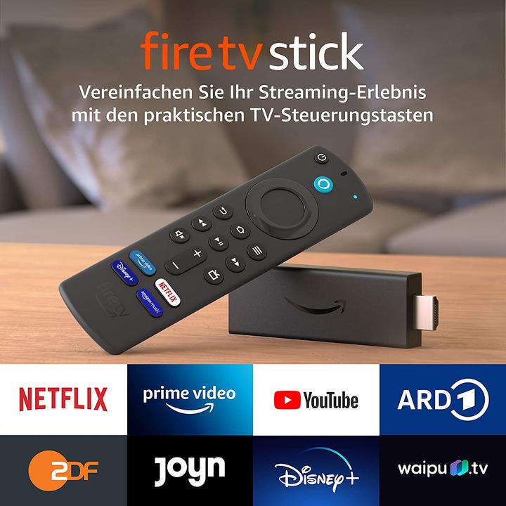 Produktbild Amazon Fire TV Stick (2021) inkl Alex Sprachfernbedienung (Amazon Alexa)