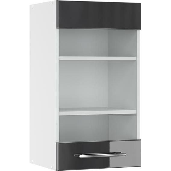 Vicco, Regal, Küchenglasschrank Fame-Line (40 x 34 x 72 cm)