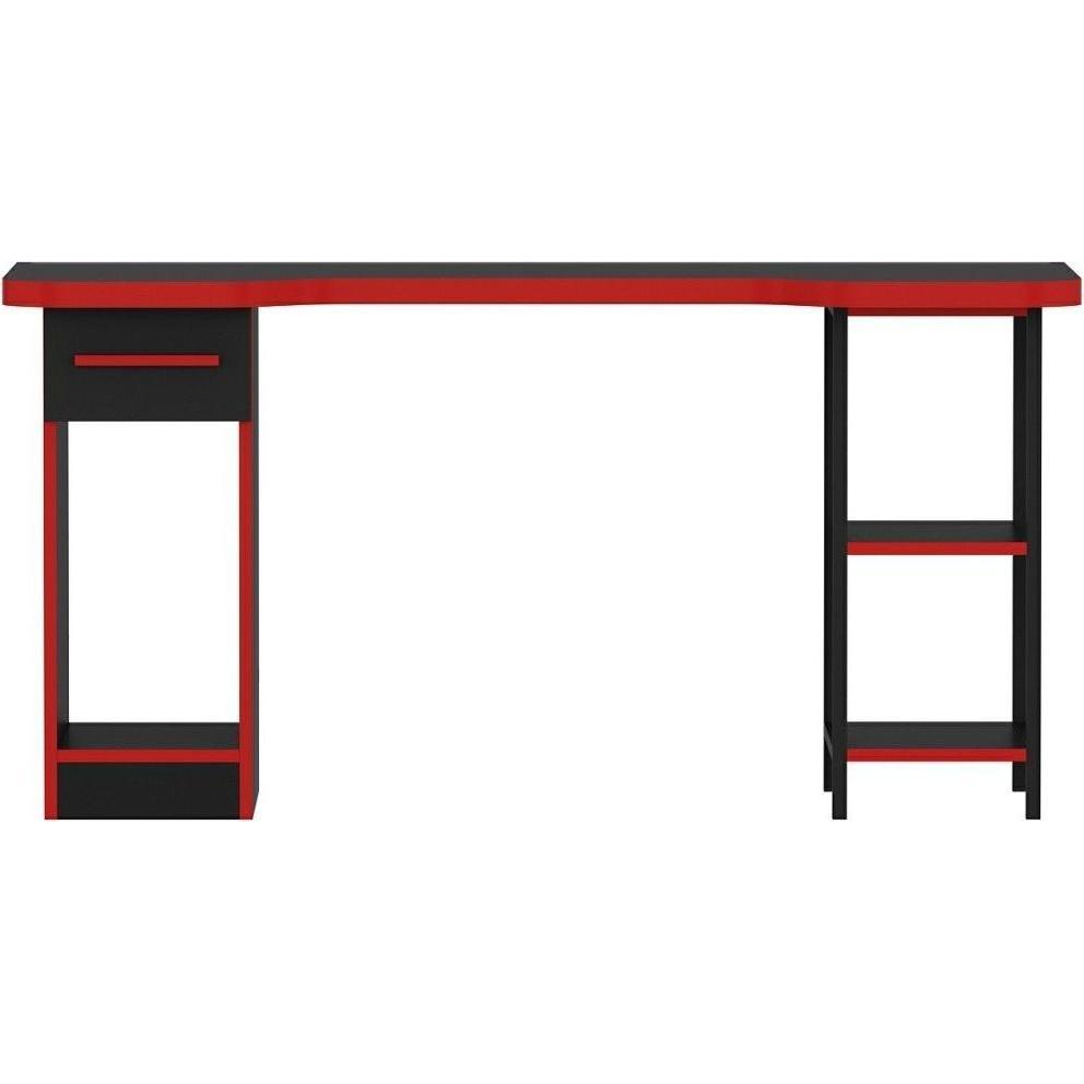 Skye Decor Phoenix, Gaming Tisch, Rot, Schwarz