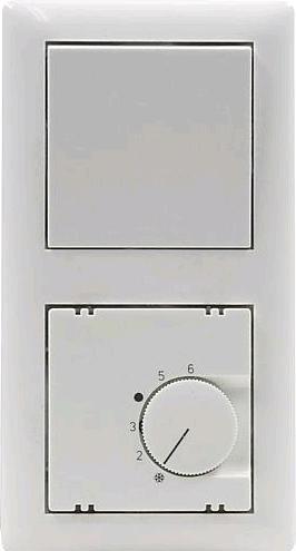 Produktbild ALRE Regeltechnik Abdeckung für Raumtemperaturregler JZ-001.100 55x55mm glanz reinweiss