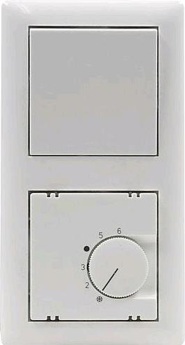 Actual product image ALRE Control technology cover for room temperature controller JZ-001.100 55x55mm gloss pure white