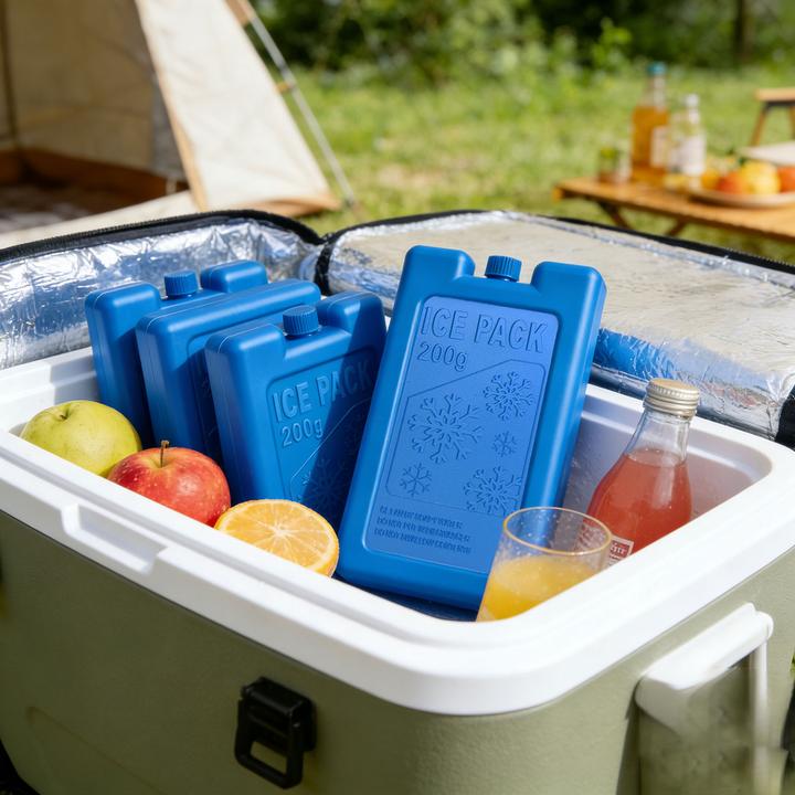 Produktbild Comfort Aid 6er Set Kühlakkus für Kühltasche & Lunchbox – je 200g, Kühlelemente flach & wiederverwendbar